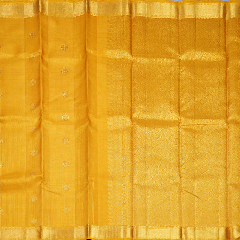 Hayagrivas Handloom Mustard Yellow Kanjivaram Silk Saree KBF519G8-1