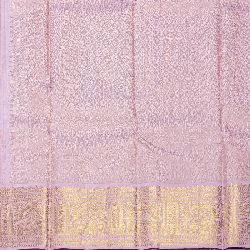 Hayagrivas Handloom Burgundy Kanjivaram Silk Saree with Lotus Pink Border KBF521G2-2