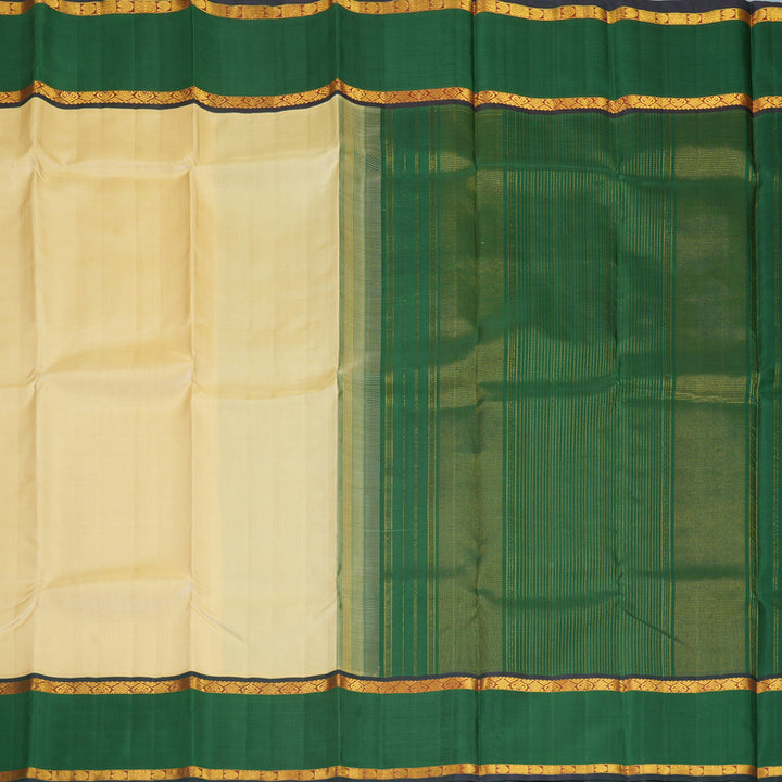 Hayagrivas Handloom Sandal Kanjivaram Silk Saree with Dark Green Border KBF523F1-1