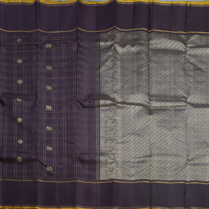Hayagrivas Handloom Deep Nagapazham Kanjivaram Silk Saree KBF523F4-1