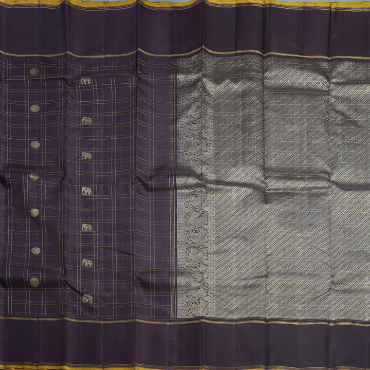 Hayagrivas Handloom Deep Nagapazham Kanjivaram Silk Saree KBF523F4-1