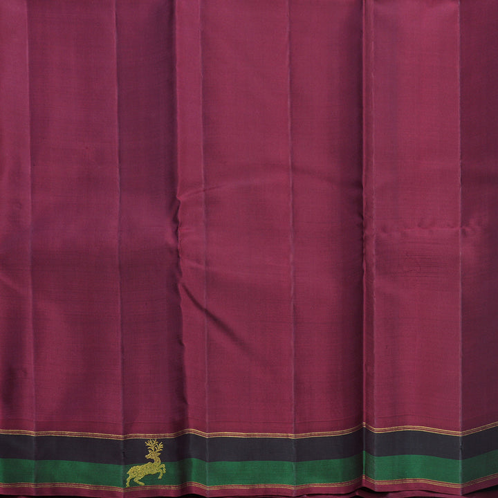 Hayagrivas Handloom Rust Orange Kanjivaram Silk Saree KBF524F2-1
