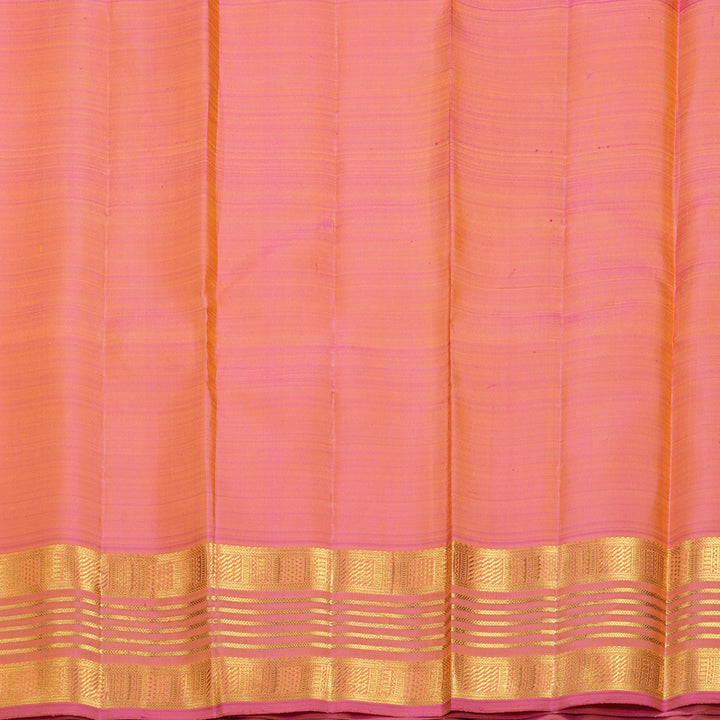 Hayagrivas Handloom Yellow Kanjivaram Silk Saree with Parrot Green Border KBF527F1-1