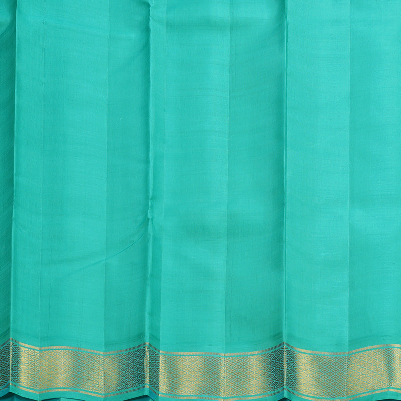Hayagrivas Handloom Royal Blue Kanjivaram Silk Saree with Sea Blue Border KBF529F2-1