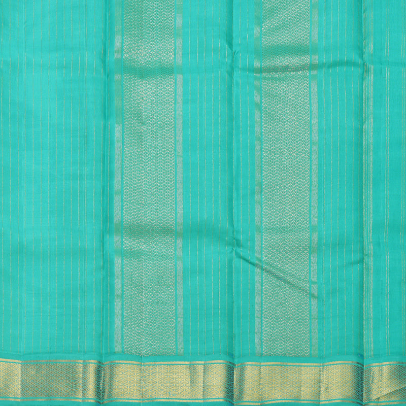 Hayagrivas Handloom Royal Blue Kanjivaram Silk Saree with Sea Blue Border KBF529F2-1