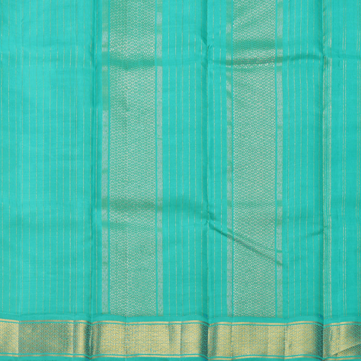 Hayagrivas Handloom Royal Blue Kanjivaram Silk Saree with Sea Blue Border KBF529F2-1