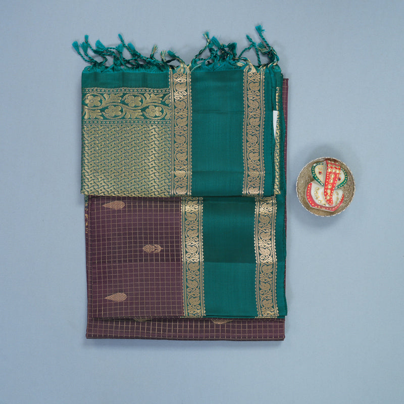 Hayagrivas Nagapazham Handloom Soft Silk Saree KBF532G3-2