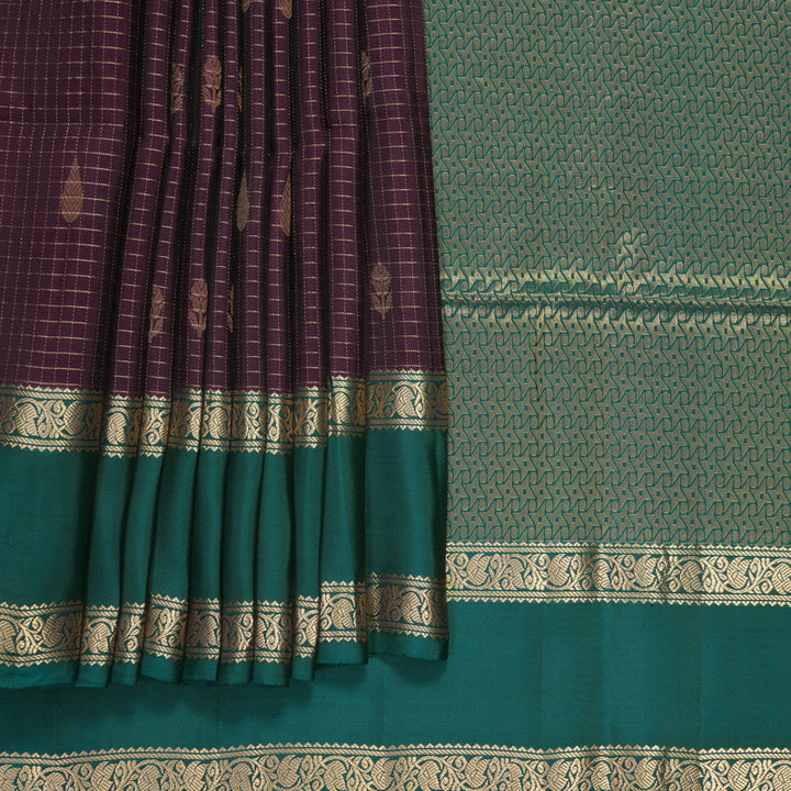 Hayagrivas Nagapazham Handloom Soft Silk Saree KBF532G3-2