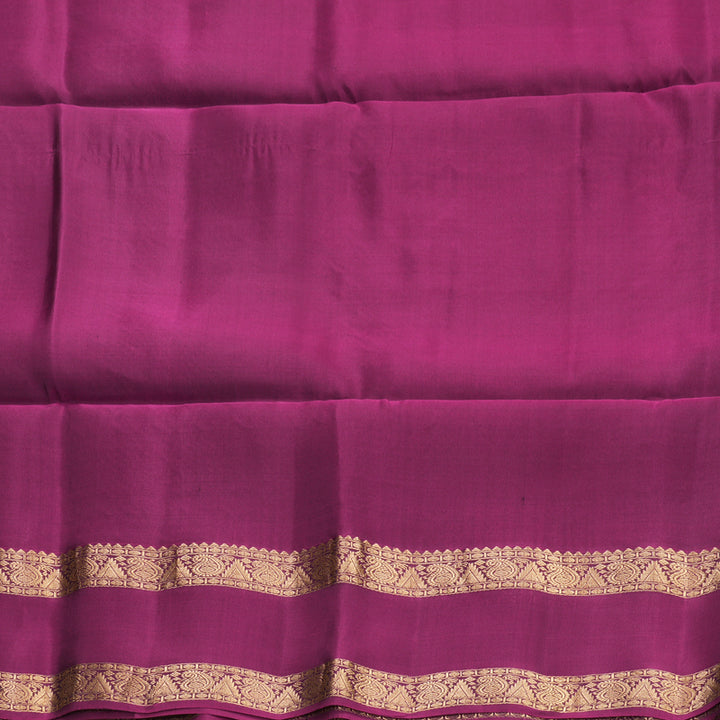 Hayagrivas Peacock Blue Handloom Soft Silk Saree KBF532G4-13