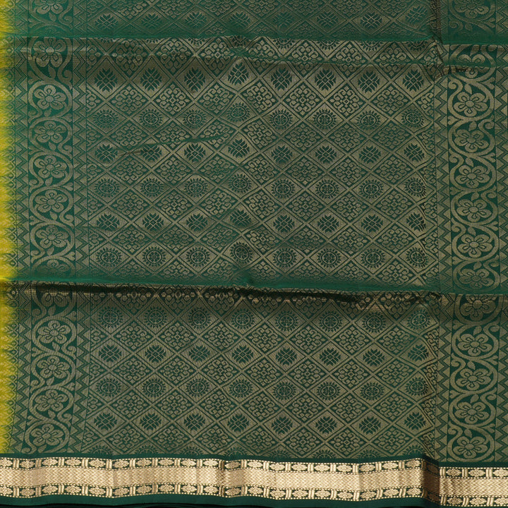 Hayagrivas Lime Green Handloom Soft Silk Saree KBF532G4-2