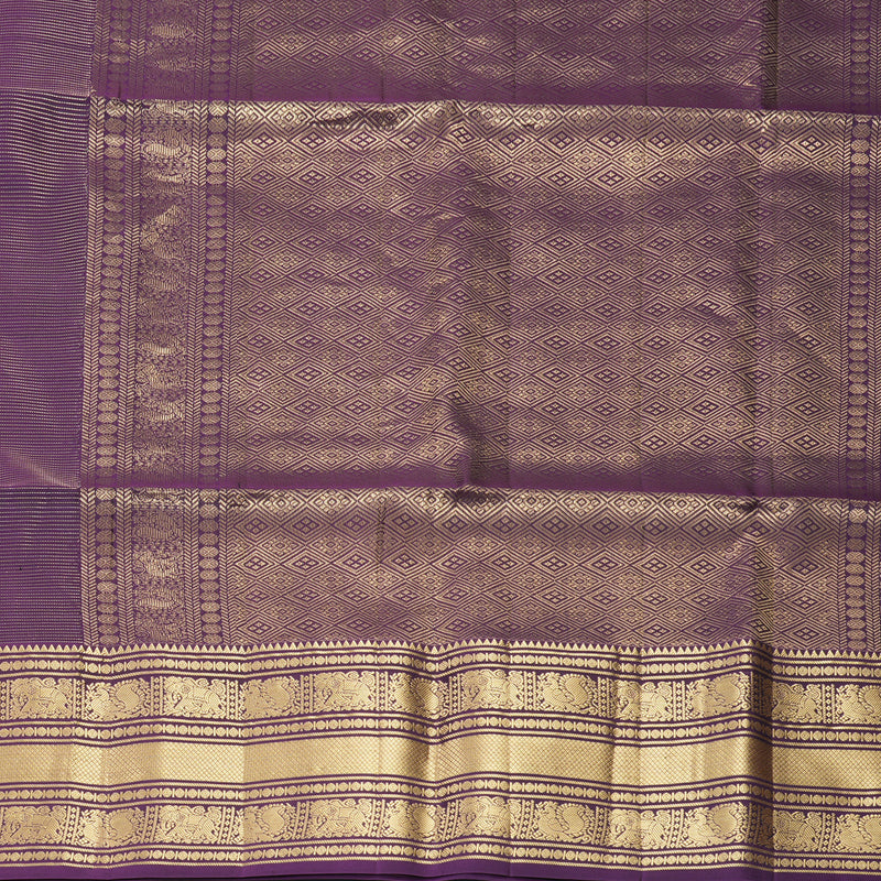 Hayagrivas Purple Handloom Soft Silk Saree KBF533G2-3