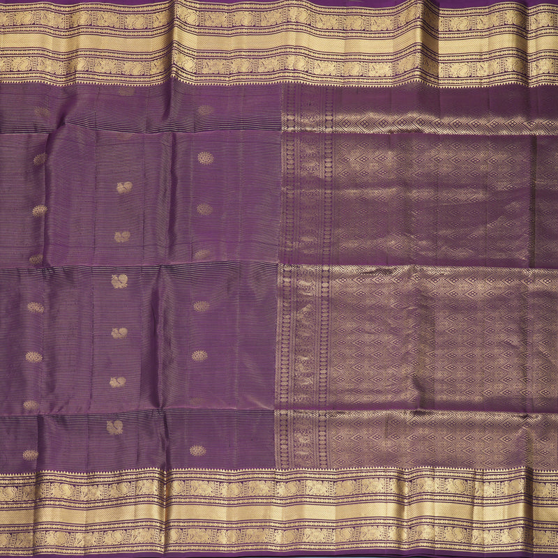 Hayagrivas Purple Handloom Soft Silk Saree KBF533G2-3