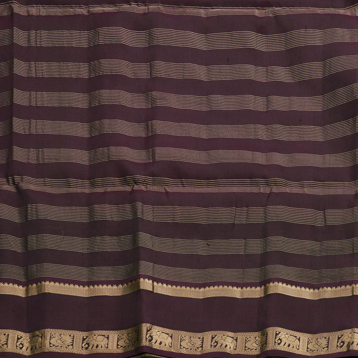 Hayagrivas Olive Green Handloom Soft Silk Saree KBF533G5-1