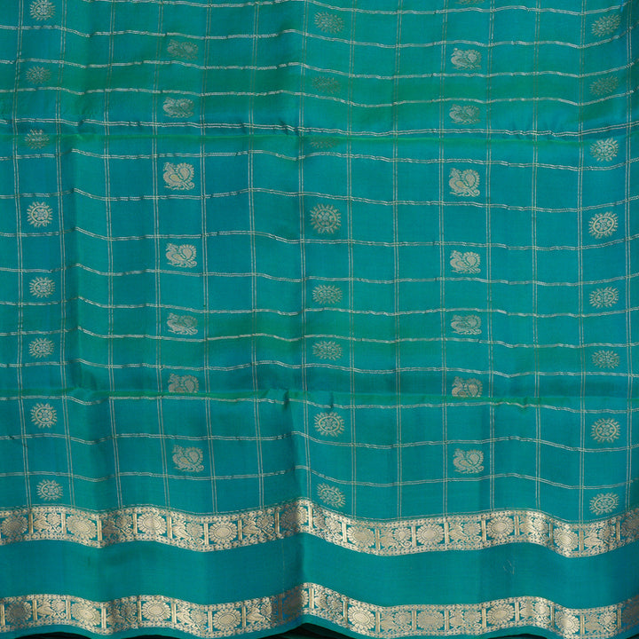 Hayagrivas Yellow Handloom Soft Silk Saree KBF533G6-2