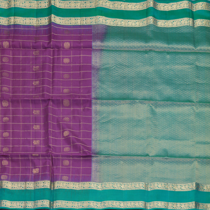 Hayagrivas Purple Handloom Soft Silk Saree KBF533G6-4