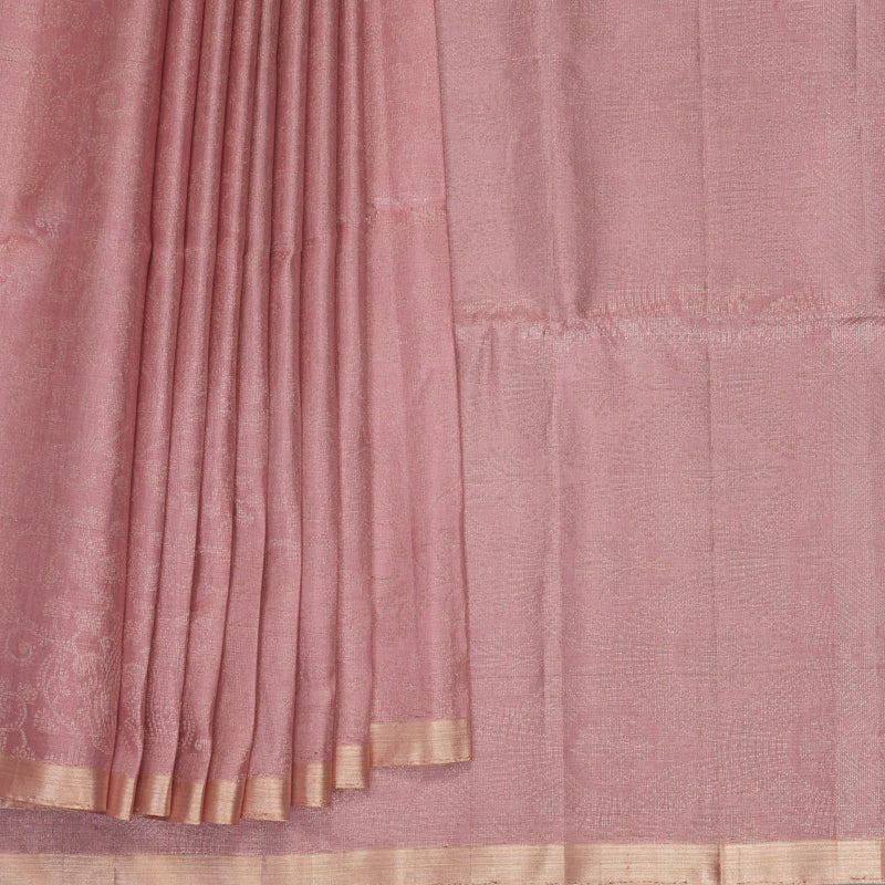 Hayagrivas Onion Pink Handloom Tissue Soft Silk Saree KBF534G22-2
