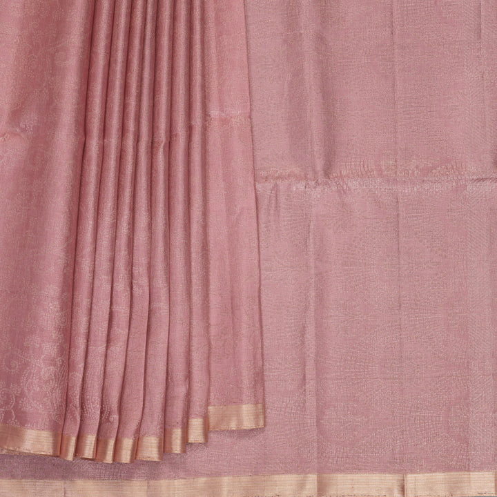 Hayagrivas Onion Pink Handloom Tissue Soft Silk Saree KBF534G22-2