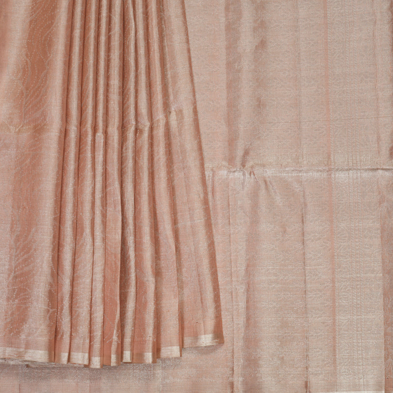 Hayagrivas Mild Peach Handloom Tissue Soft Silk Saree KBF535G1-10