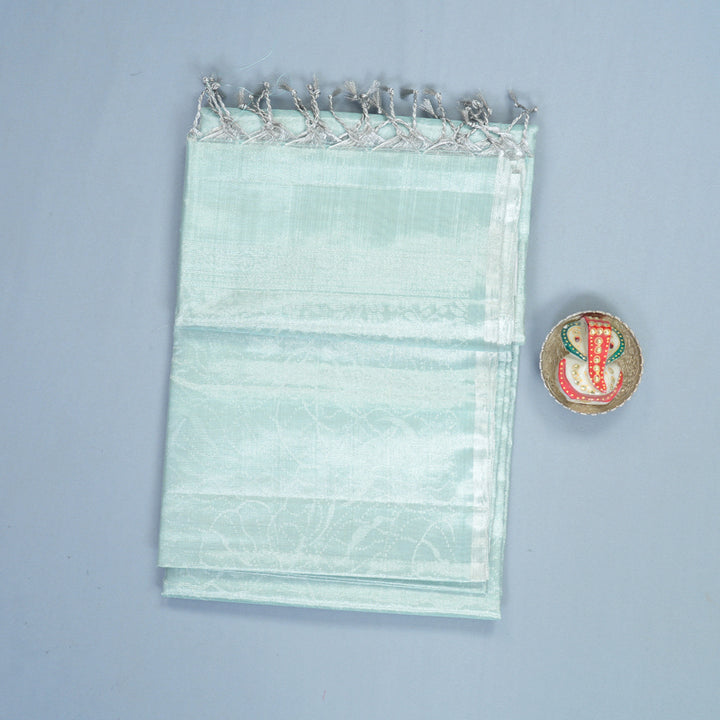 Hayagrivas Powder Blue Handloom Tissue Soft Silk Saree KBF535G1-2
