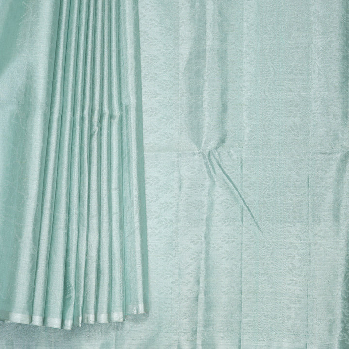 Hayagrivas Powder Blue Handloom Tissue Soft Silk Saree KBF535G1-2
