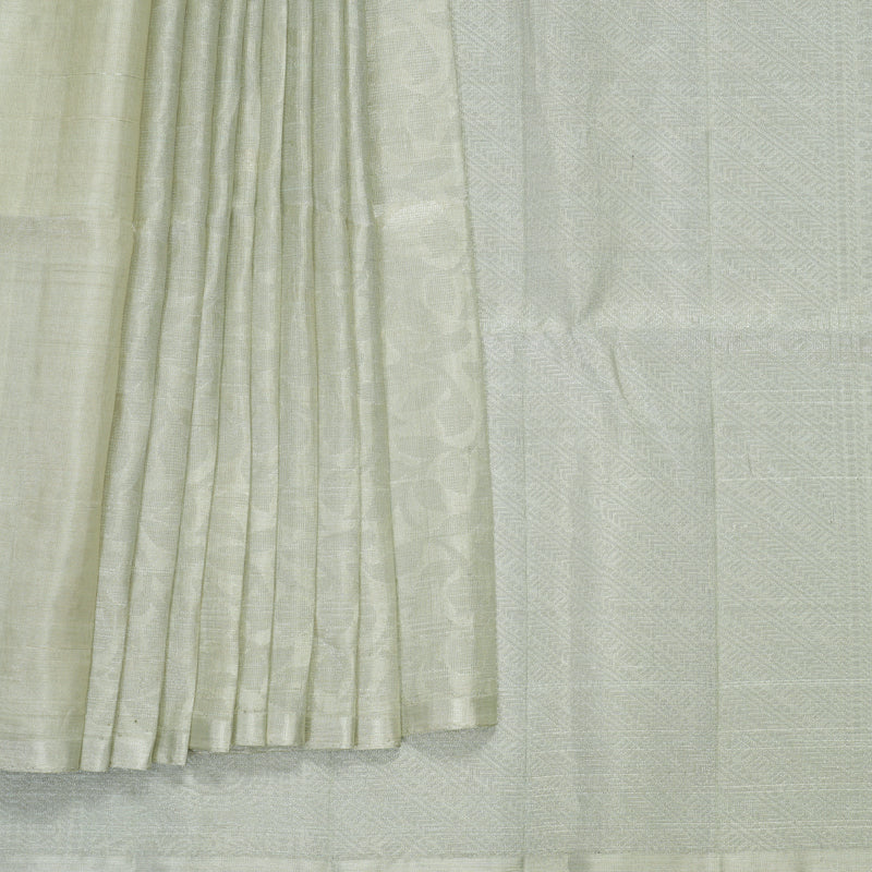 Hayagrivas Cream Handloom Tissue Soft Silk Saree KBF535G1-5