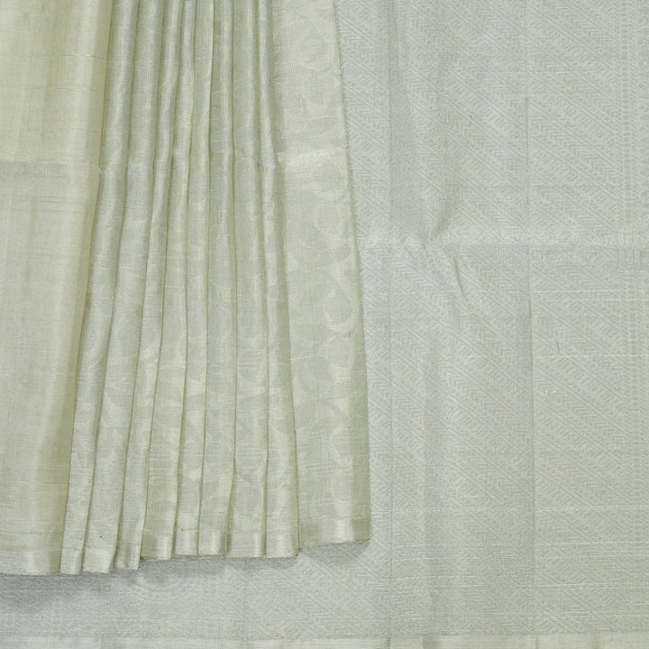 Hayagrivas Cream Handloom Tissue Soft Silk Saree KBF535G1-5