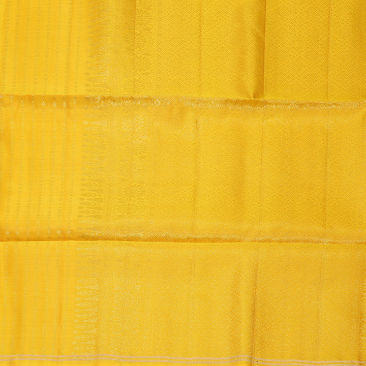 Hayagrivas Mustard Yellow Handloom Soft Silk Saree KBF535G2-3