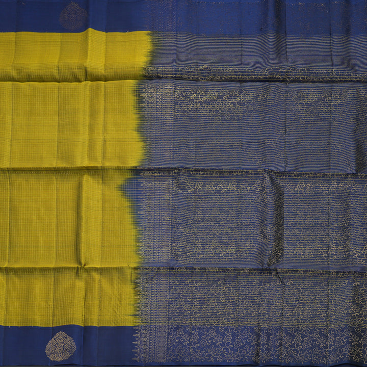 Hayagrivas Metallic Gold Handloom Soft Silk Saree KBF535G3-4
