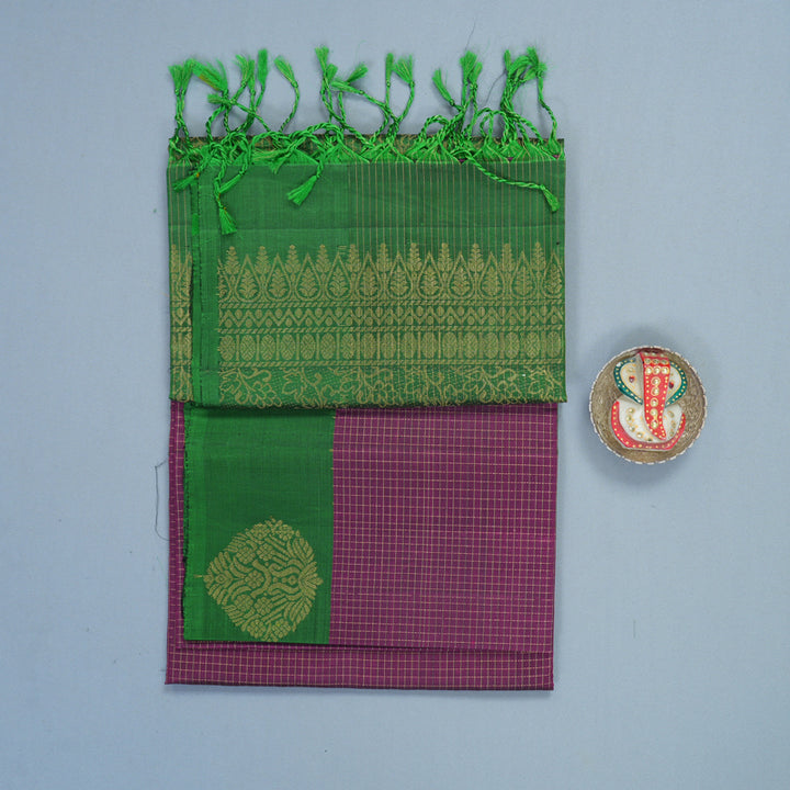 Hayagrivas Wine Purple Handloom Soft Silk Saree KBF535G3-7