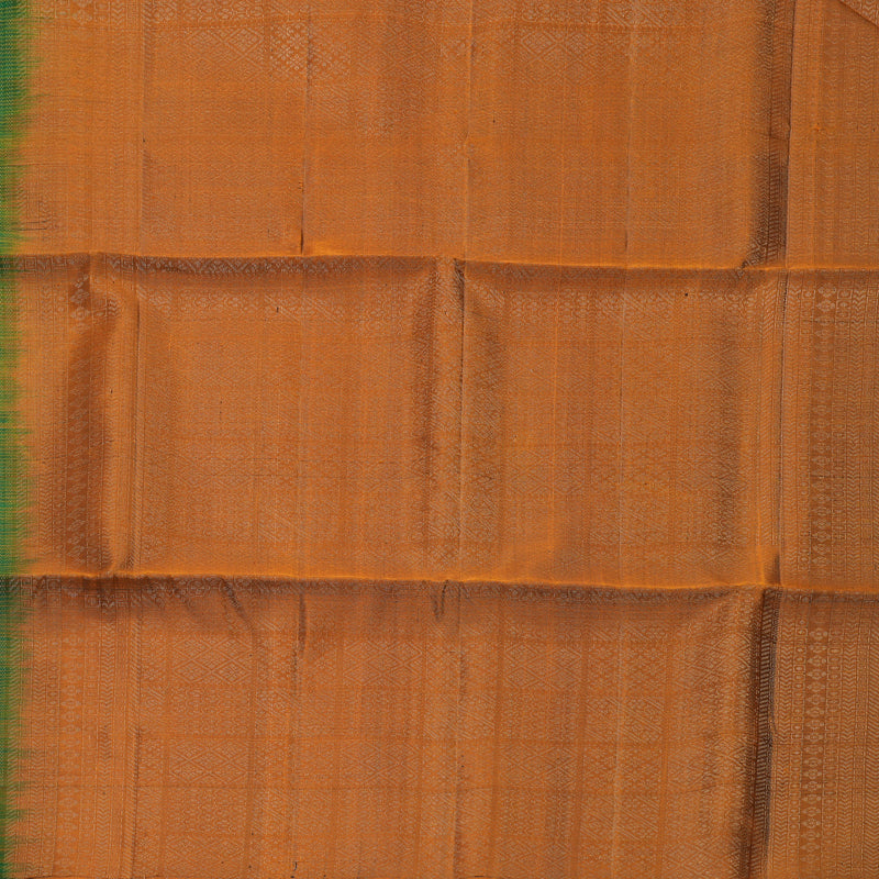 Hayagrivas Dark Green Handloom Soft Silk Saree KBF535G3-8