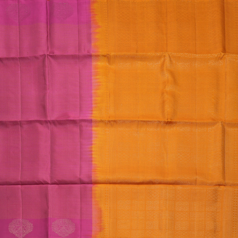 Hayagrivas Dark Pink Handloom Soft Silk Saree KBF535G3-9