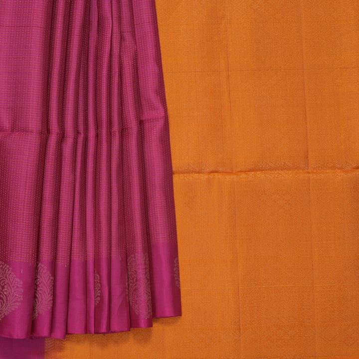 Hayagrivas Dark Pink Handloom Soft Silk Saree KBF535G3-9