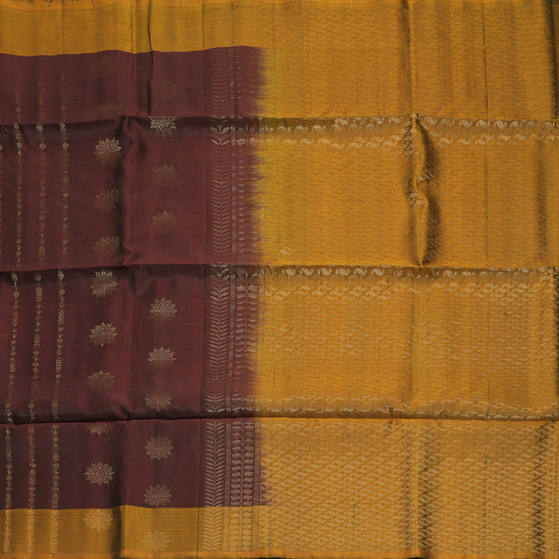 Hayagrivas Wine Maroon Handloom Soft Silk Saree KBF535G4-12