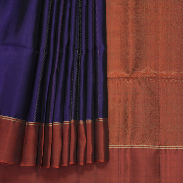 Hayagrivas Purple Handloom Soft Silk Saree KBF535G4-14