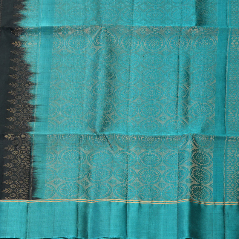 Hayagrivas Sky Blue Handloom Soft Silk Saree KBF535G4-4