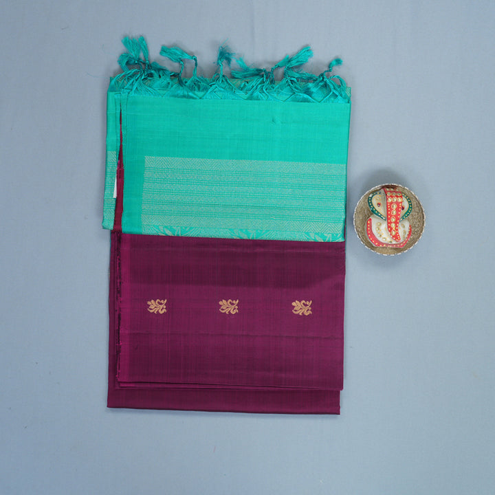 Hayagrivas Purple Handloom Soft Silk Saree KBF535G7-12