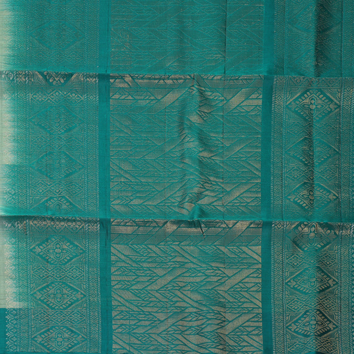 Hayagrivas Sage Green Handloom Soft Silk Saree KBF535G7-19