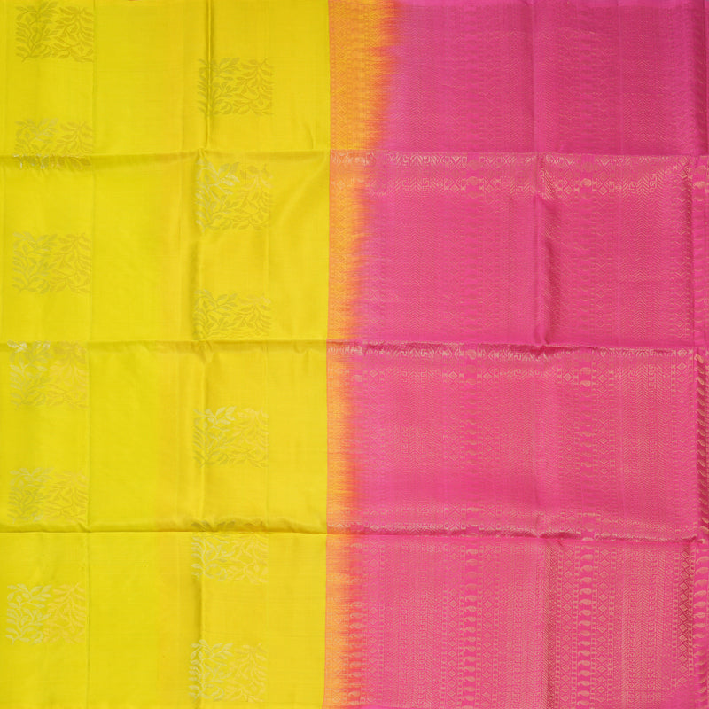 Hayagrivas Lime Green Handloom Soft Silk Saree KBF535G7-23