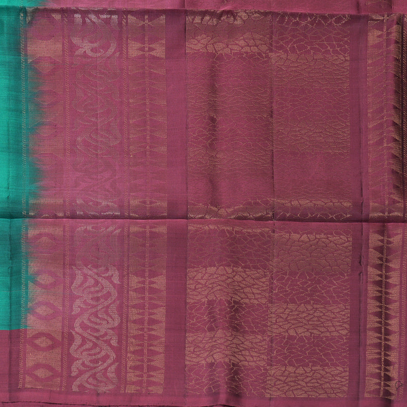 Hayagrivas Green Handloom Soft Silk Saree KBF535G7-38