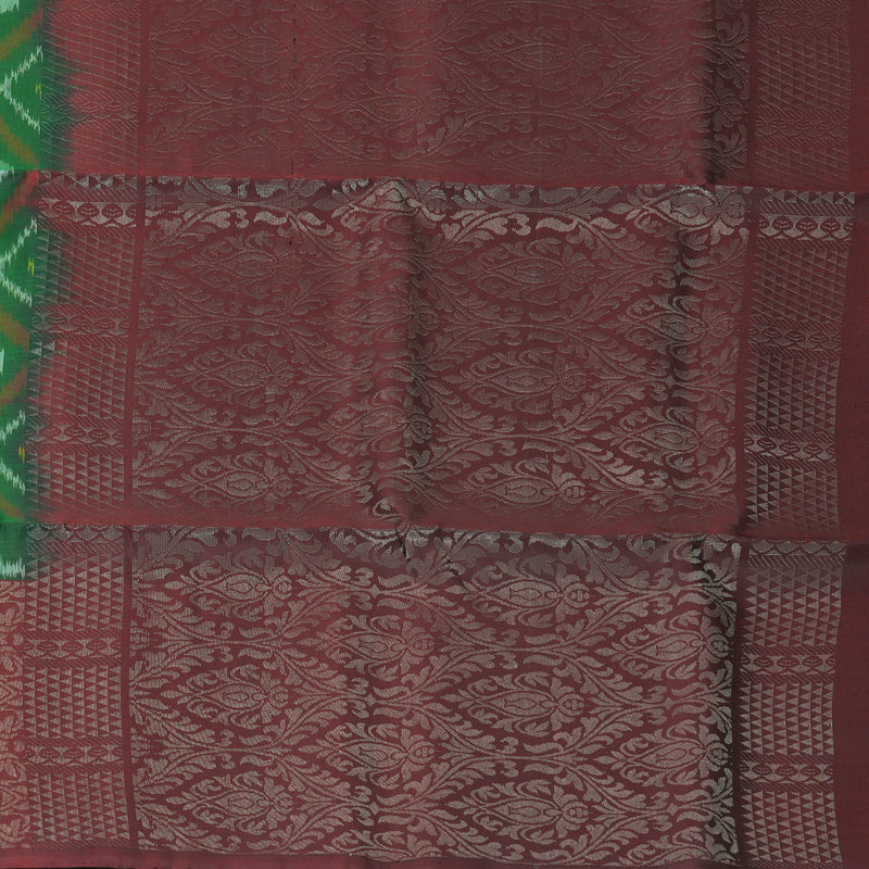 Hayagrivas Bottle Green Handloom Soft Silk Saree KBF535G8-3