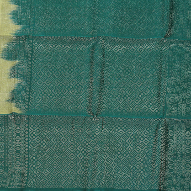 Hayagrivas Elephant Grey Handloom Ikkat Soft Silk Saree KBF535G8-5