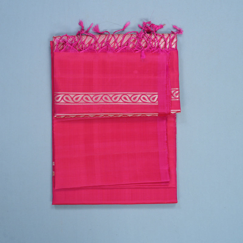 Hayagrivas Pink Handloom Soft Silk Saree KBF536G1-7