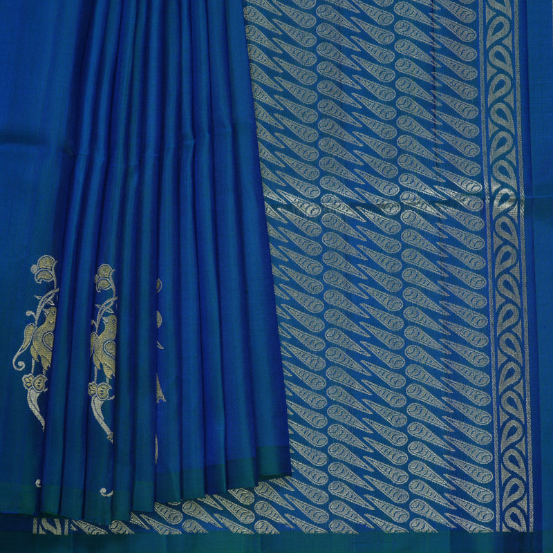 Hayagrivas Mayilkazhuthu Handloom Soft Silk Saree KBF536G1-8