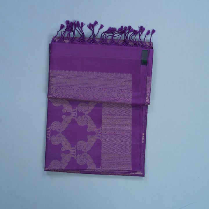 Hayagrivas Purple Handloom Soft Silk Saree KBF536G2-2