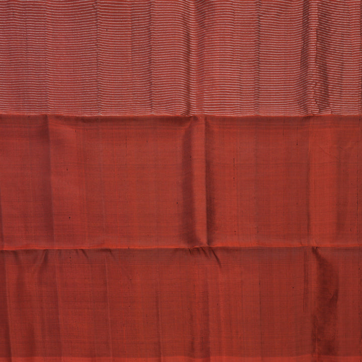 Hayagrivas Rust Orange Handloom Soft Silk Saree KBF536G2-24