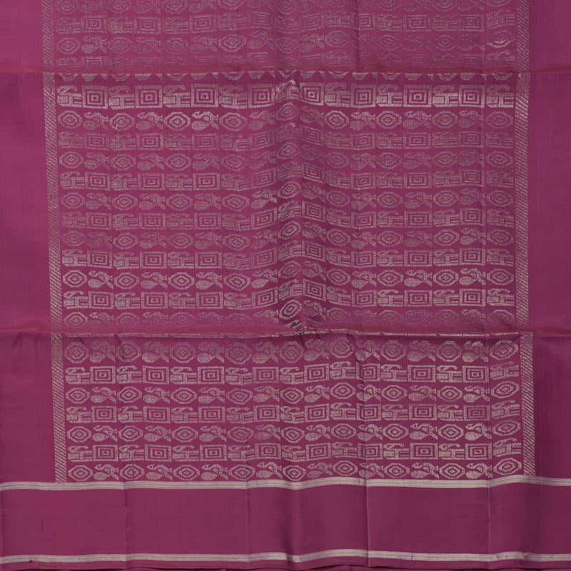 Hayagrivas Lavender-Pink Handloom Soft Silk Saree KBF536G2-25