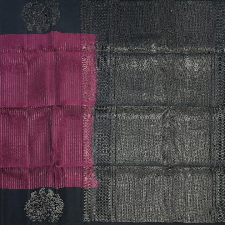 Hayagrivas Wine Purple Handloom Soft Silk Saree KBF536G2-3