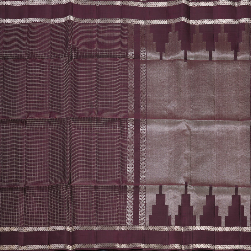 Hayagrivas Deep Wine Handloom Soft Silk Saree KBF536G3-10