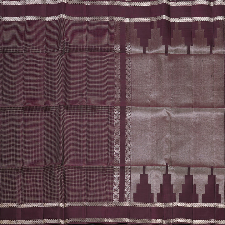 Hayagrivas Deep Wine Handloom Soft Silk Saree KBF536G3-10