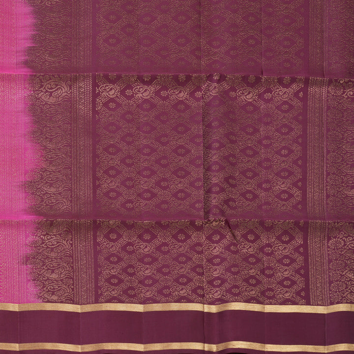 Hayagrivas Magenta Handloom Soft Silk Saree KBF536G3-9